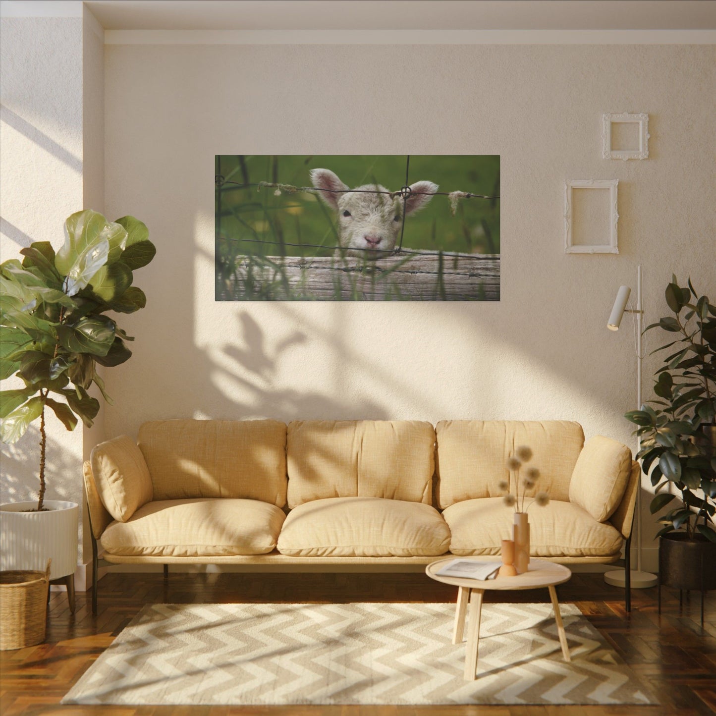 Pix By Ozi "Spring Lamb " Victoria Australia printed on Canvas