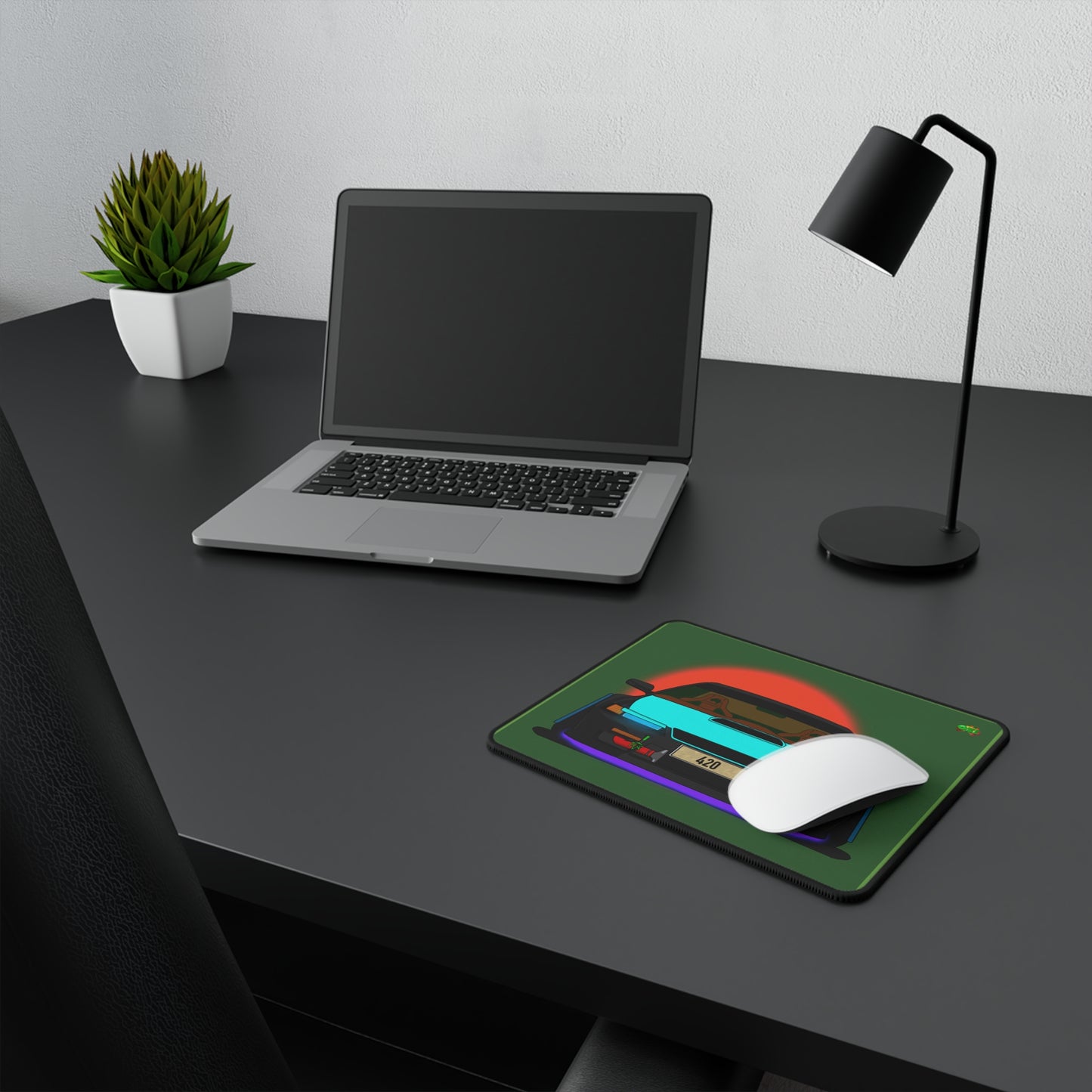 Ozi "420" plated Layer Art Non-Slip Gaming Mouse Pad
