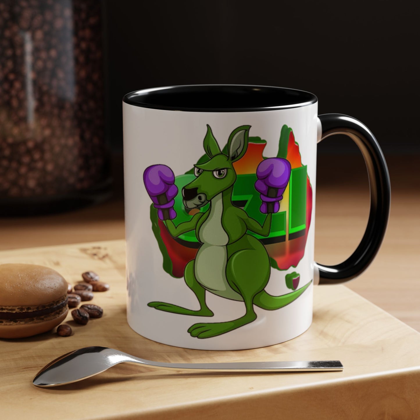 Ozi Mugs - Green Kangaroo