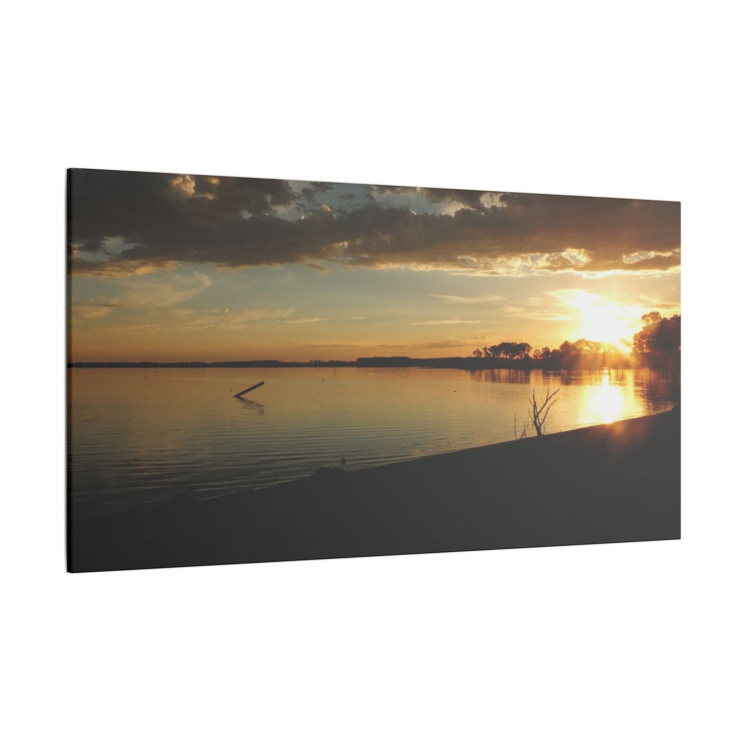 Pix By Ozi  "lake Colac Sunset"  Victoria Australia printed on Canvas