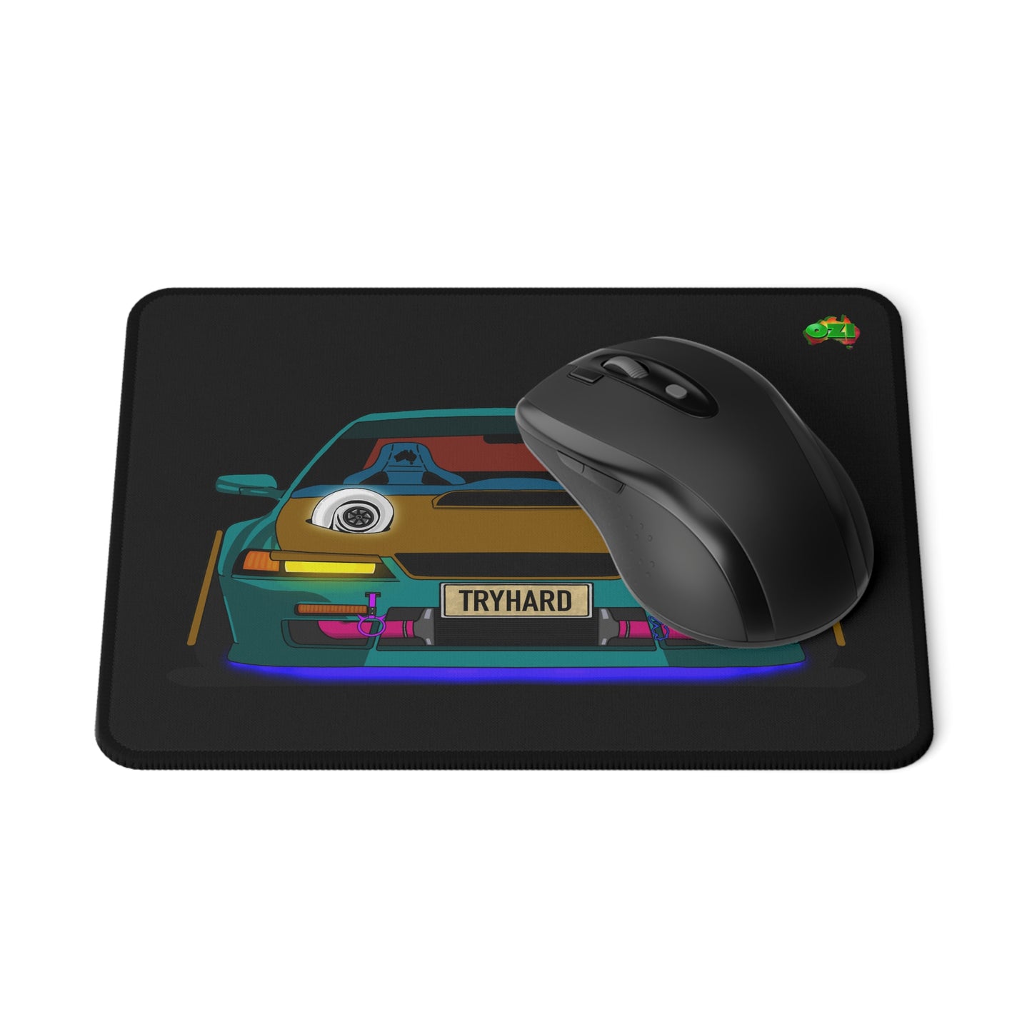 Ozi "TRYHARD" plated Layer Art Non-Slip Gaming Mouse Pad