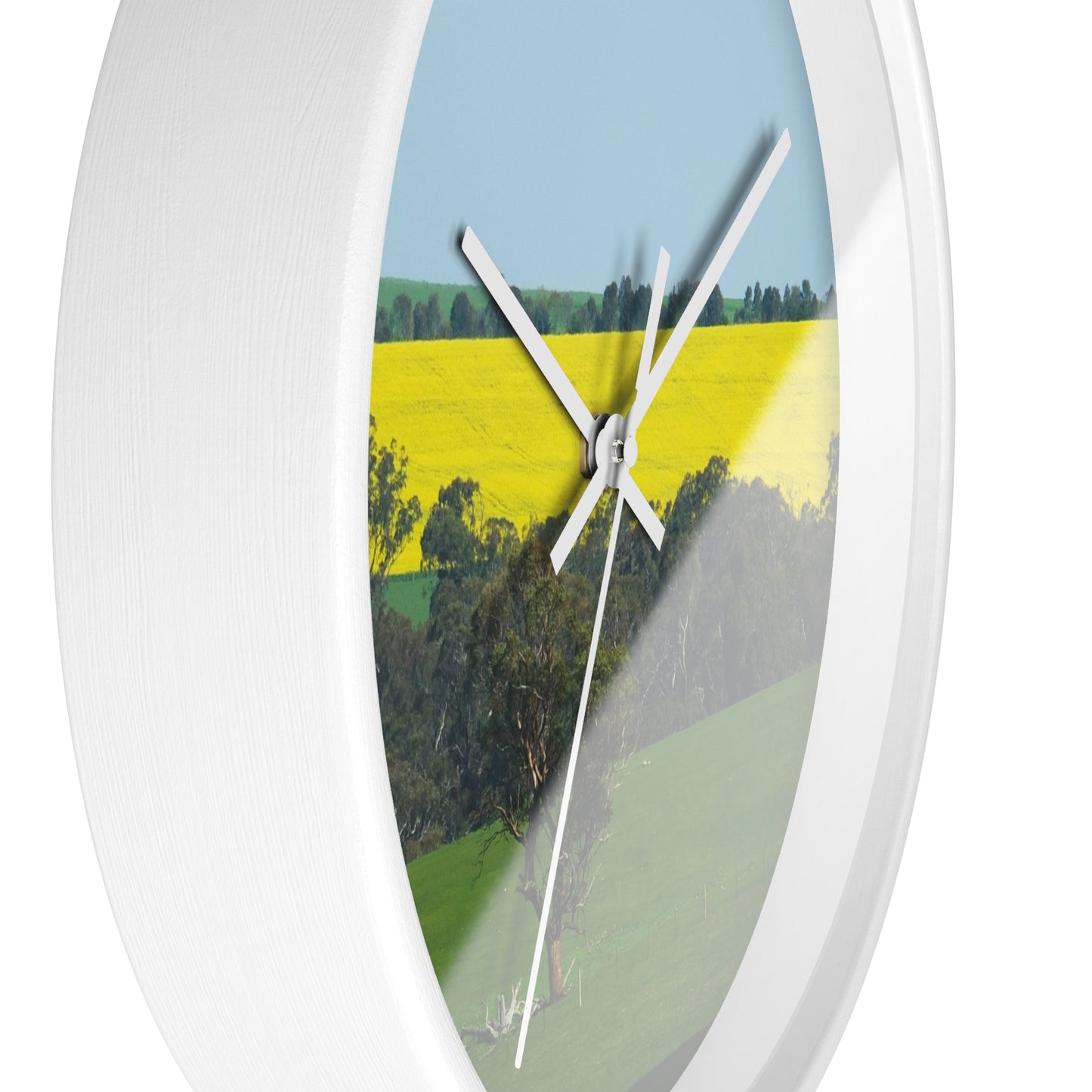 Ozi Pix Wall Clock - Canola Fields