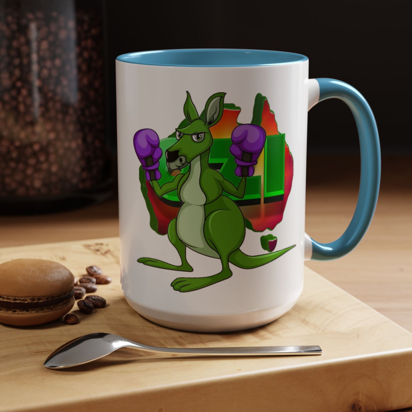 Ozi Mugs - Green Kangaroo