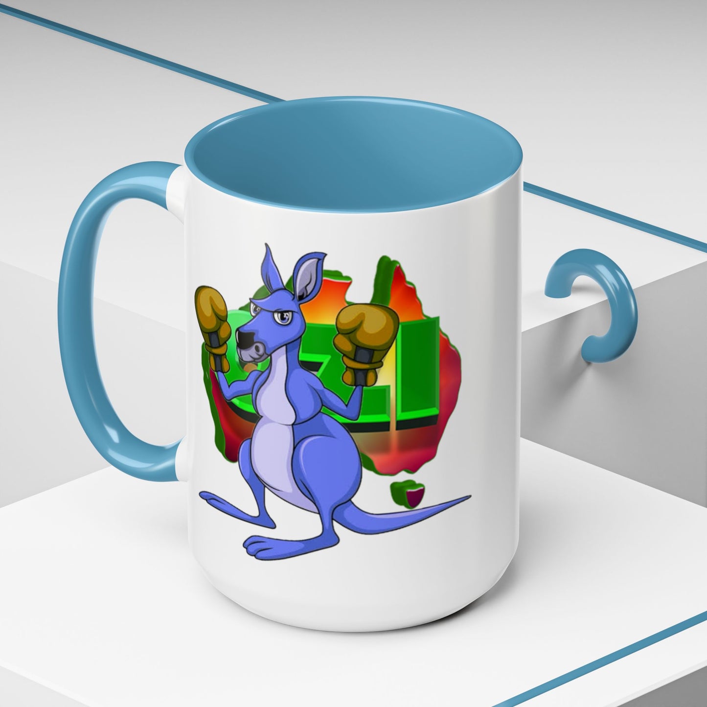 Ozi Mugs  - Blue Kangaroo