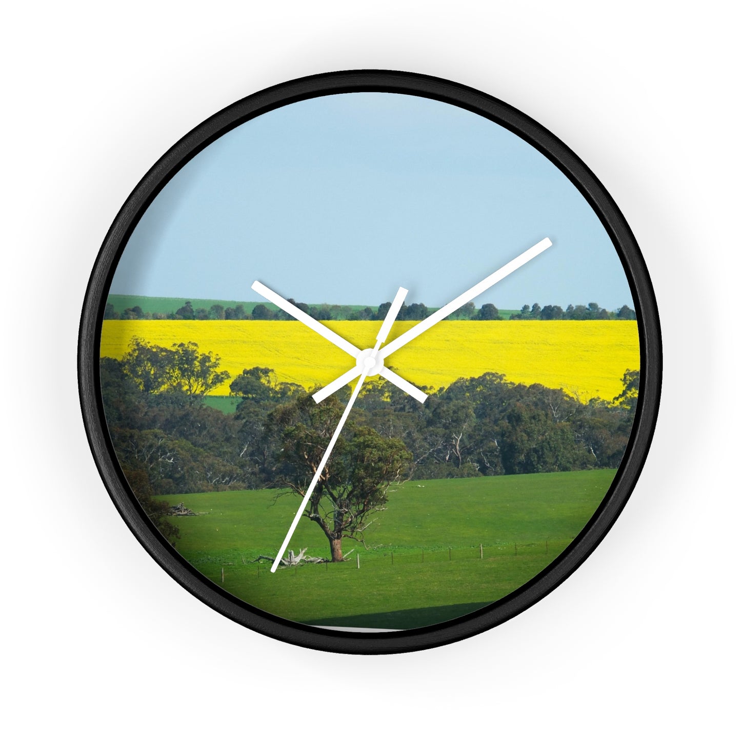 Ozi Pix Wall Clock - Canola Fields