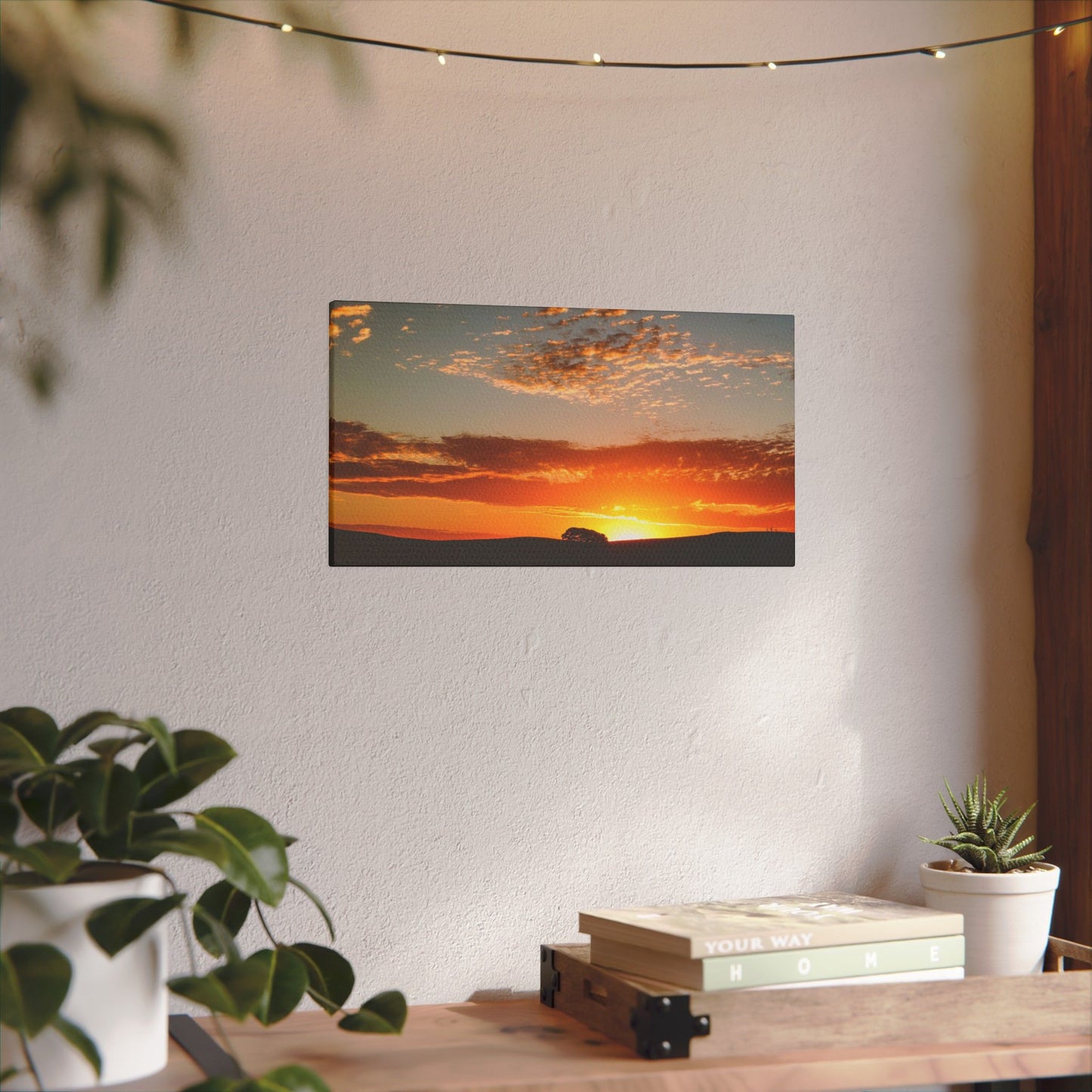 Pix By Ozi  "Doo Hill Sunset "  Victoria Australia printed on Canvas