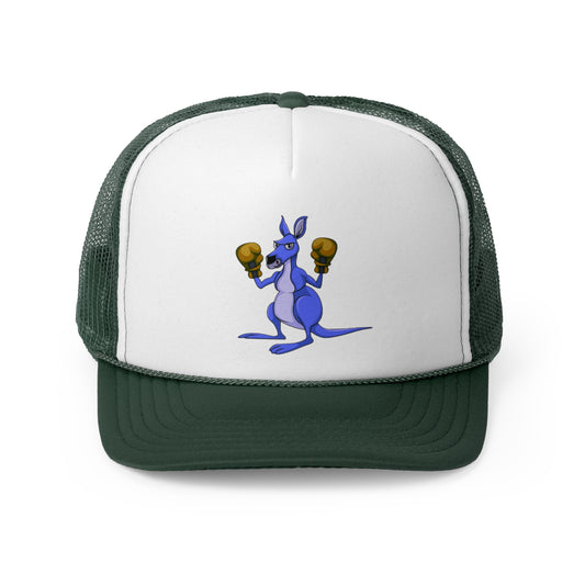 Ozi Boxing Kangaroo Trucker Caps - Blue