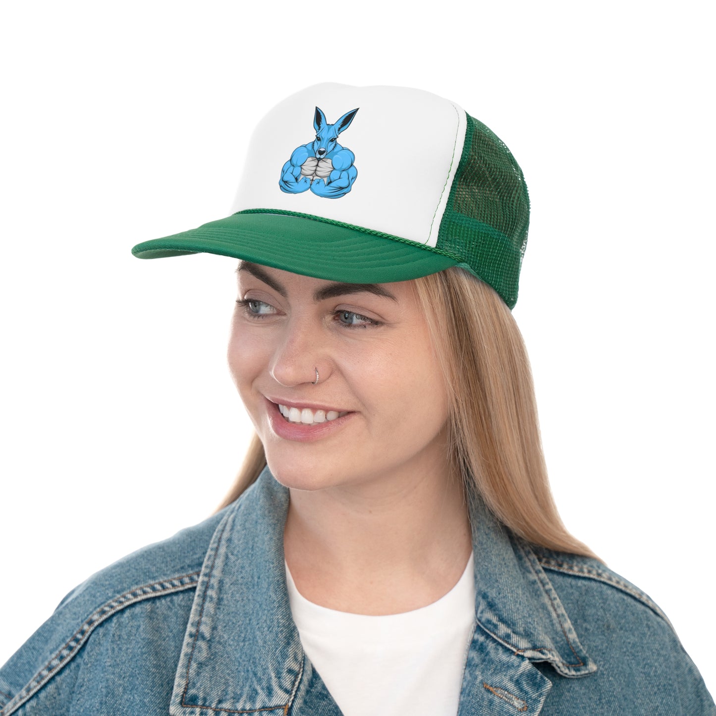 Ozi Grunt Kangaroo Trucker Caps - Blue