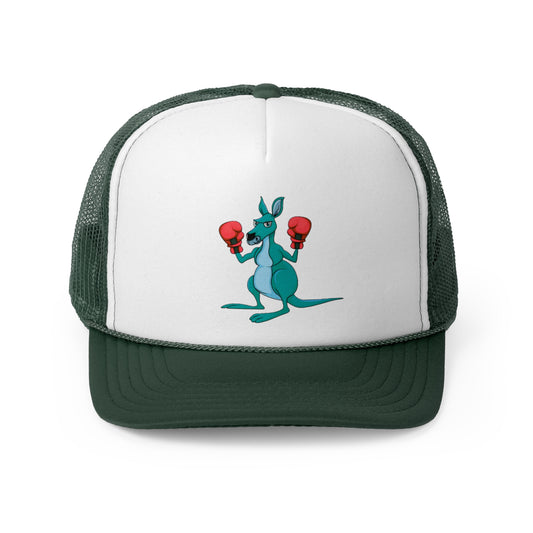 Ozi Boxing Kangaroo Trucker Caps - Teal