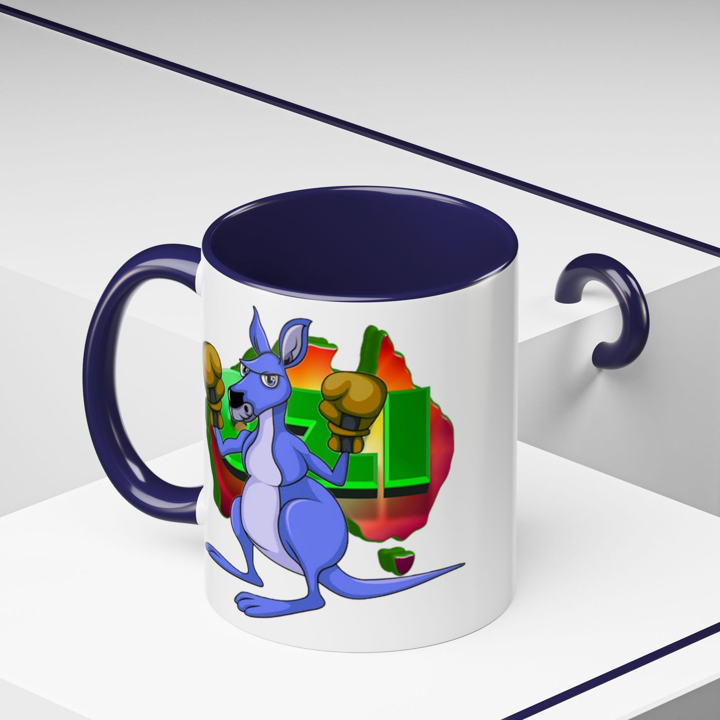 Ozi Mugs  - Blue Kangaroo