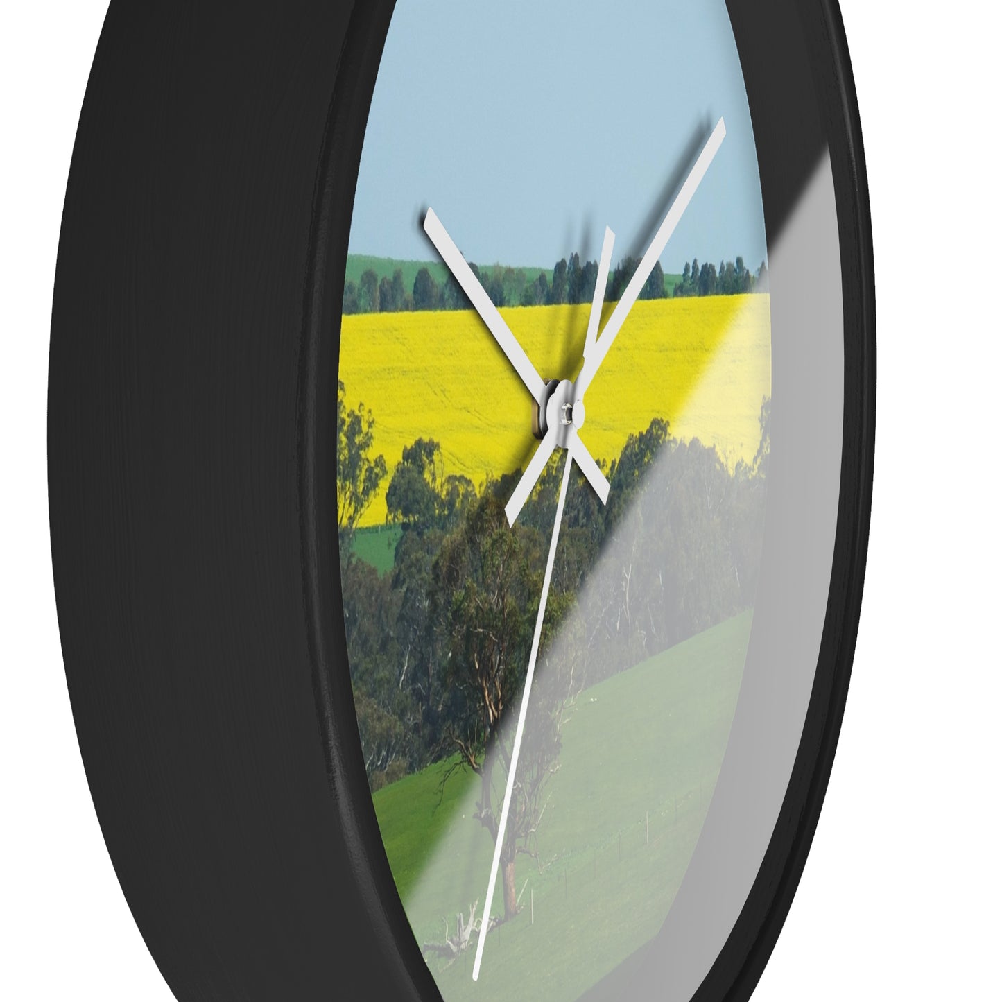 Ozi Pix Wall Clock - Canola Fields