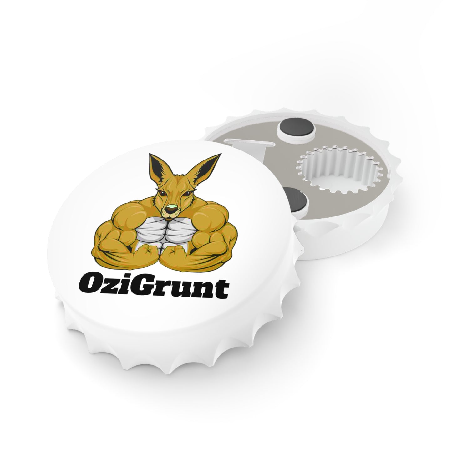Ozi Grunt Bottle Opener - Gold & White