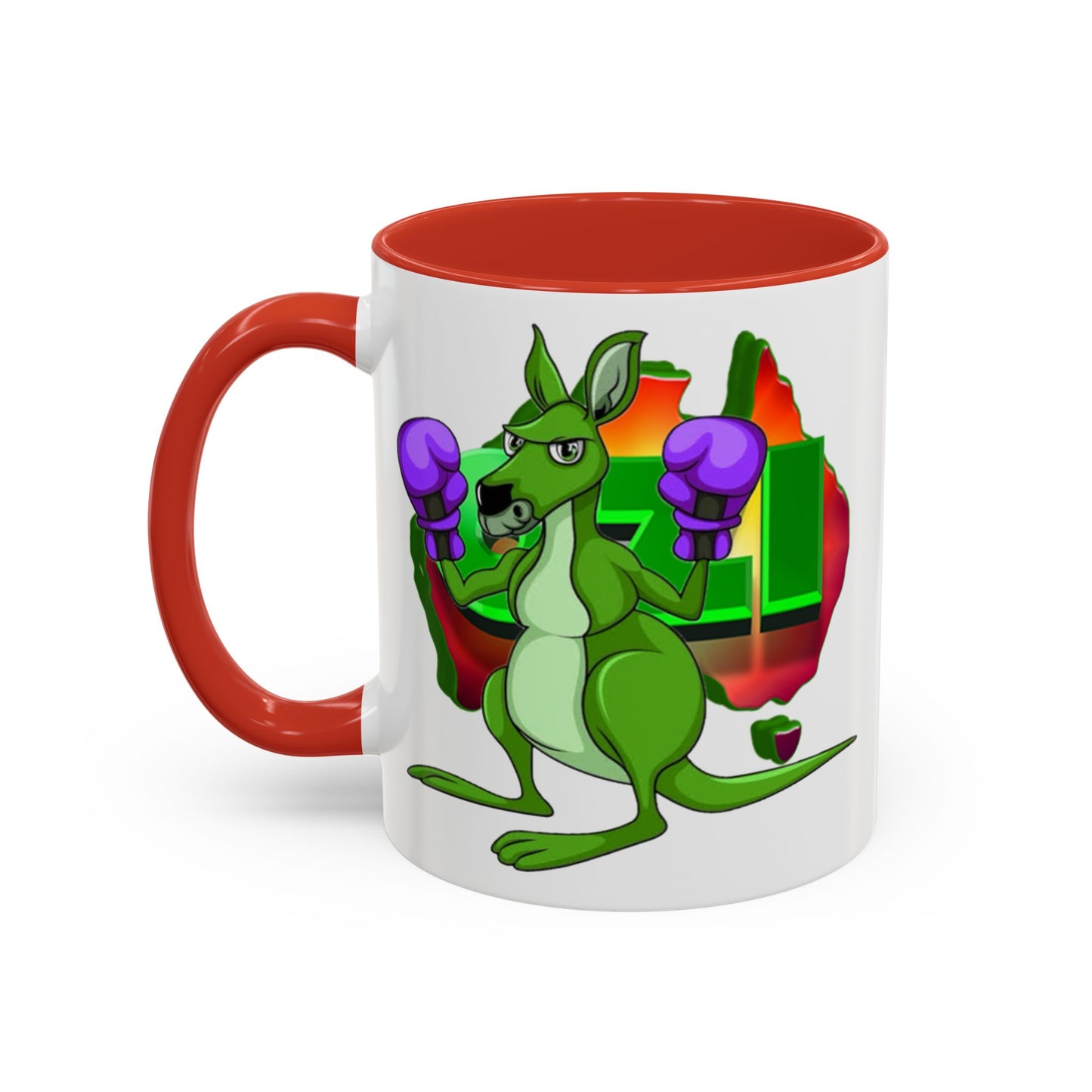 Ozi Mugs - Green Kangaroo