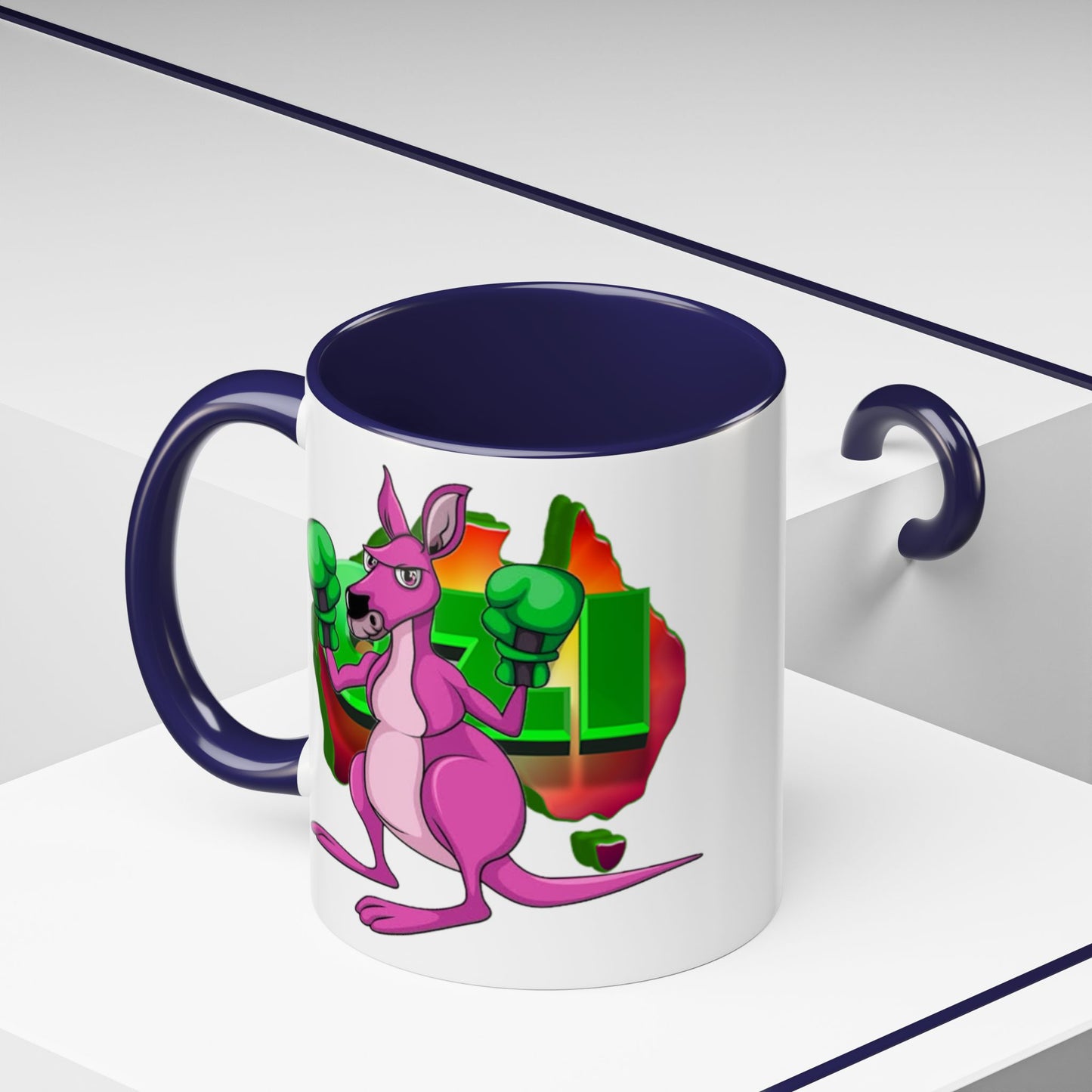Ozi Mugs - Pink Kangaroo
