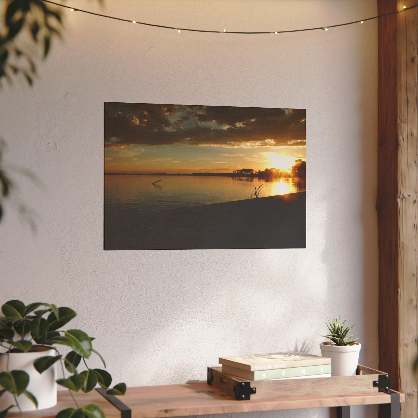 Pix By Ozi  "lake Colac Sunset"  Victoria Australia printed on Canvas