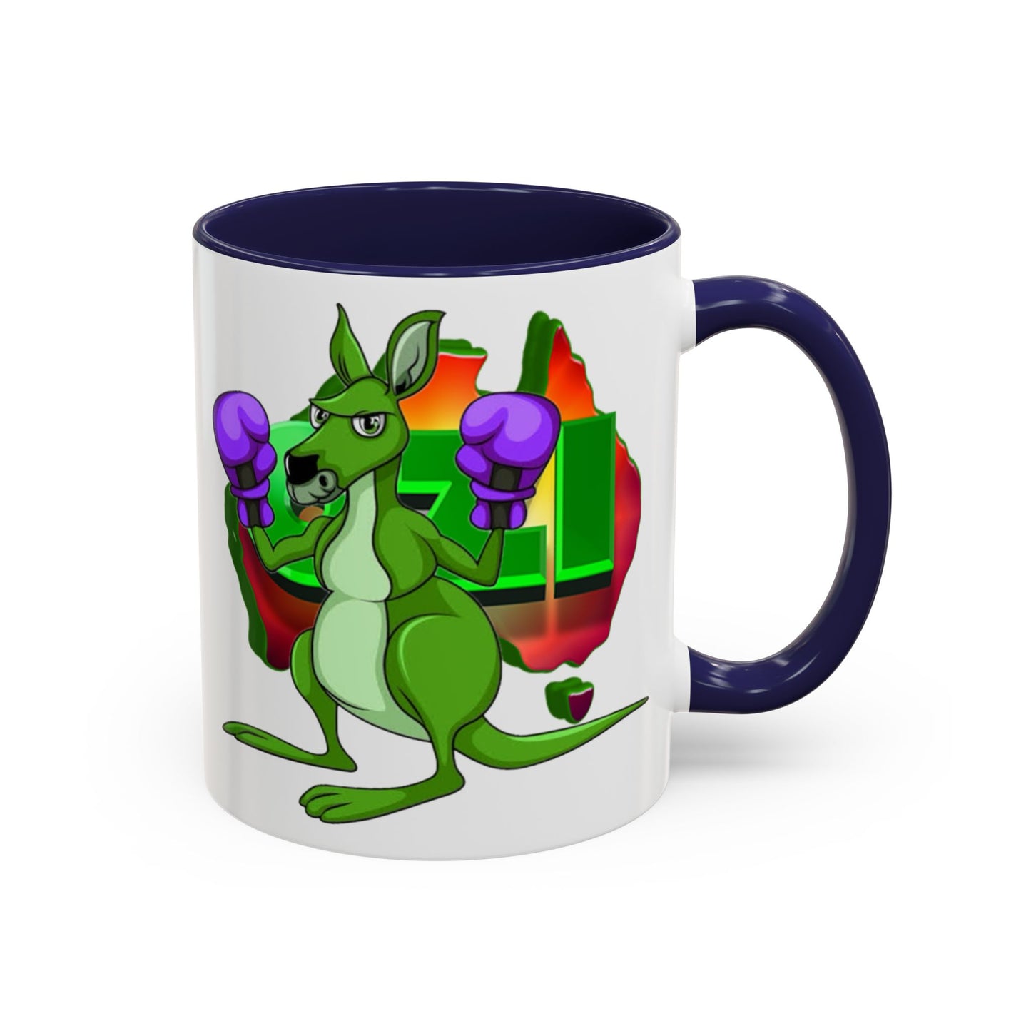 Ozi Mugs - Green Kangaroo