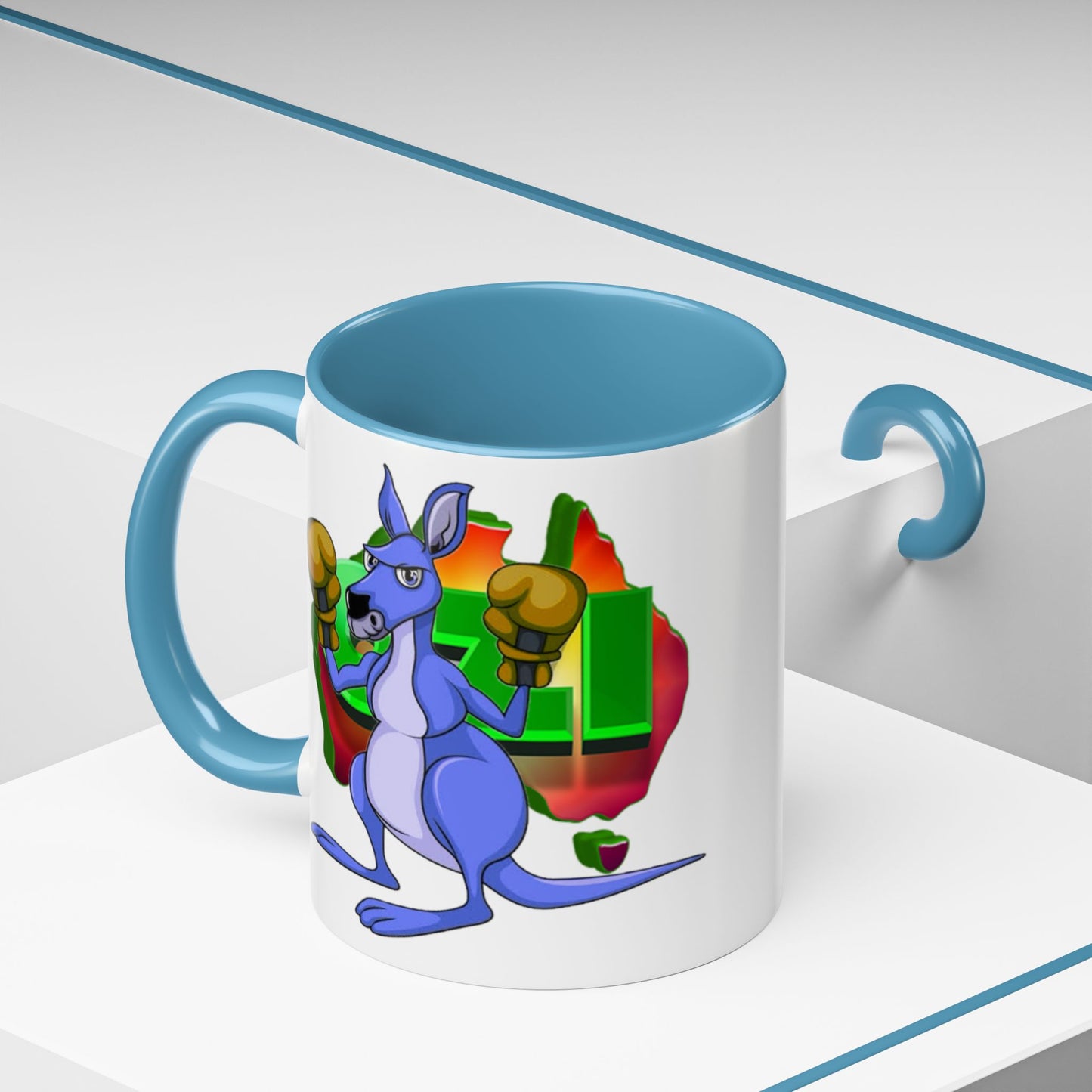 Ozi Mugs  - Blue Kangaroo