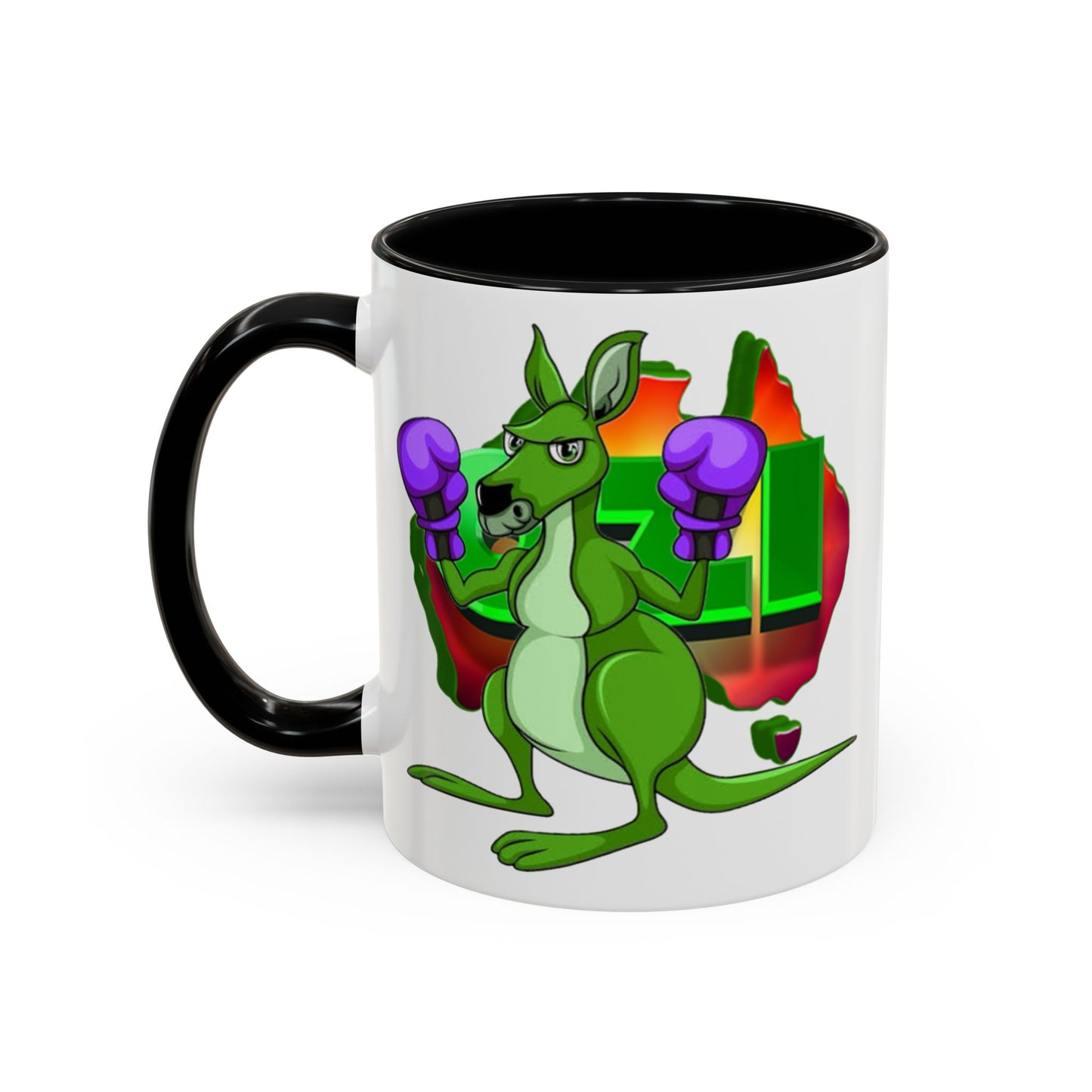 Ozi Mugs - Green Kangaroo