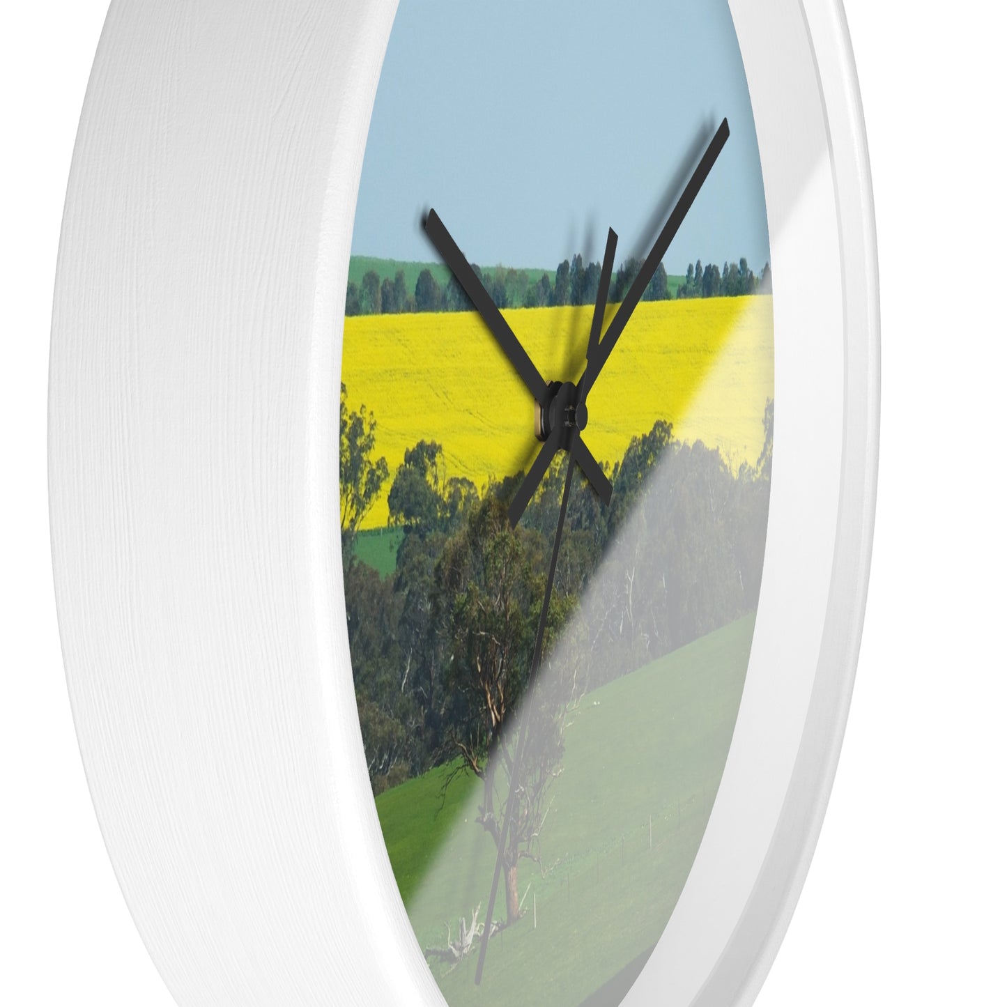 Ozi Pix Wall Clock - Canola Fields