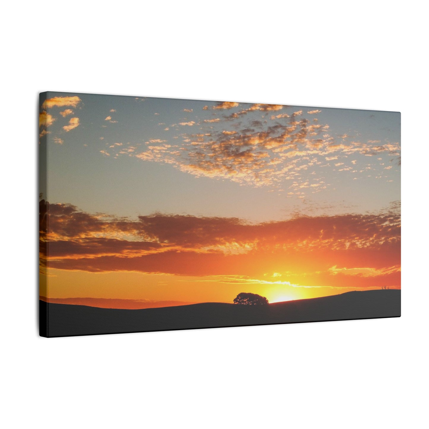 Pix By Ozi  "Doo Hill Sunset "  Victoria Australia printed on Canvas