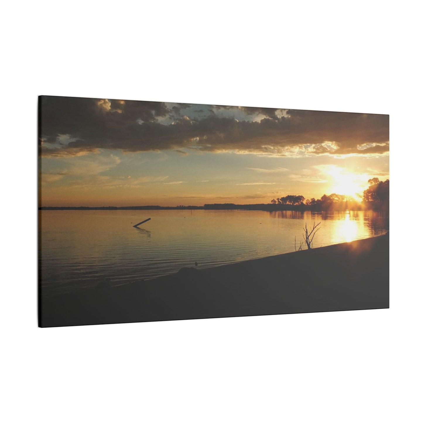 Pix By Ozi  "lake Colac Sunset"  Victoria Australia printed on Canvas