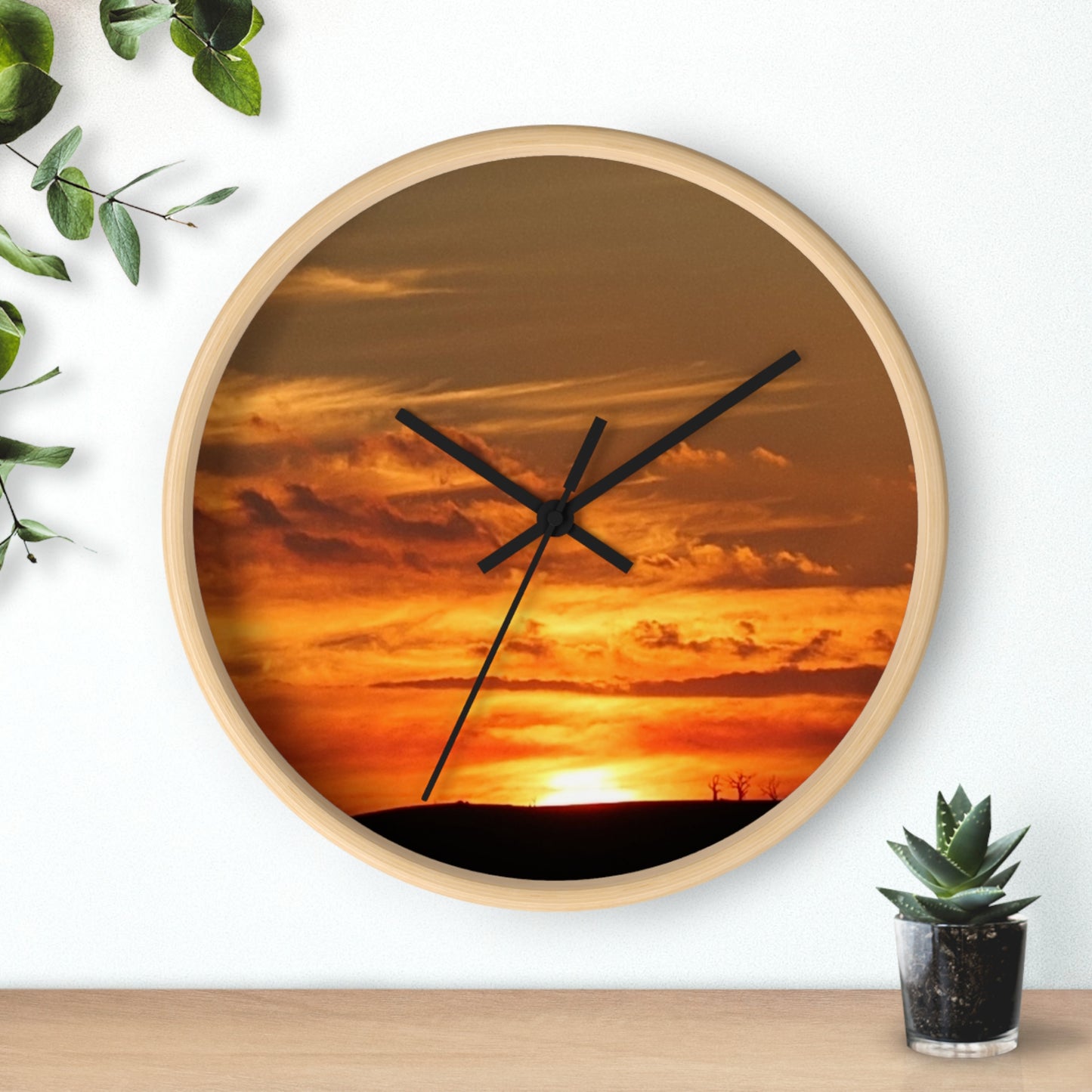 Ozi Pix Wall Clock - Sunset