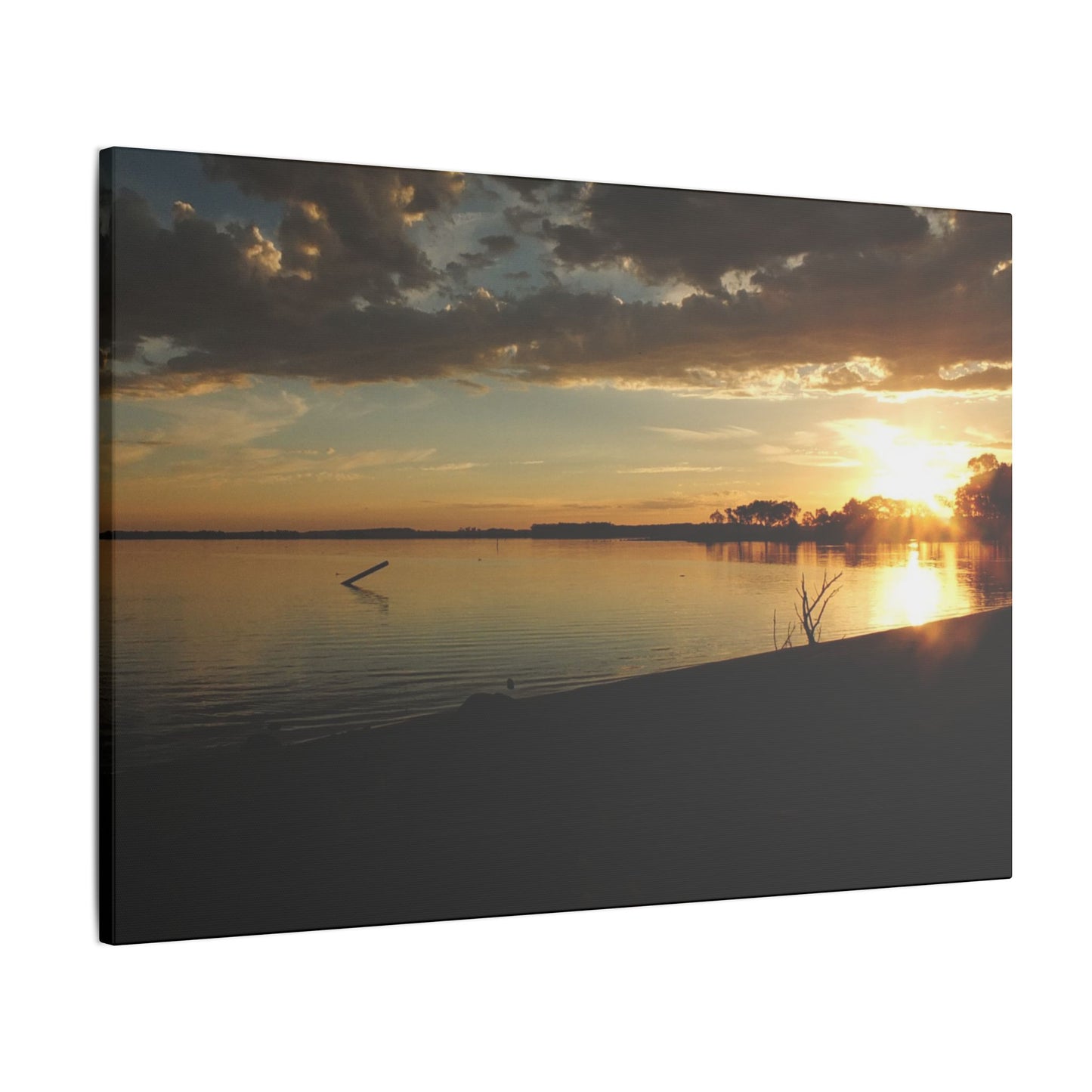 Pix By Ozi  "lake Colac Sunset"  Victoria Australia printed on Canvas