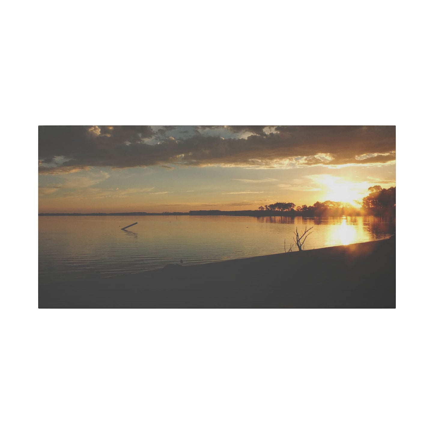 Pix By Ozi  "lake Colac Sunset"  Victoria Australia printed on Canvas