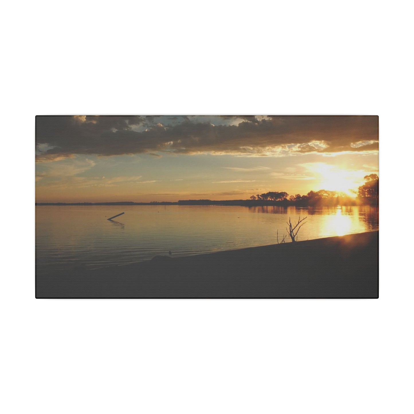 Pix By Ozi  "lake Colac Sunset"  Victoria Australia printed on Canvas