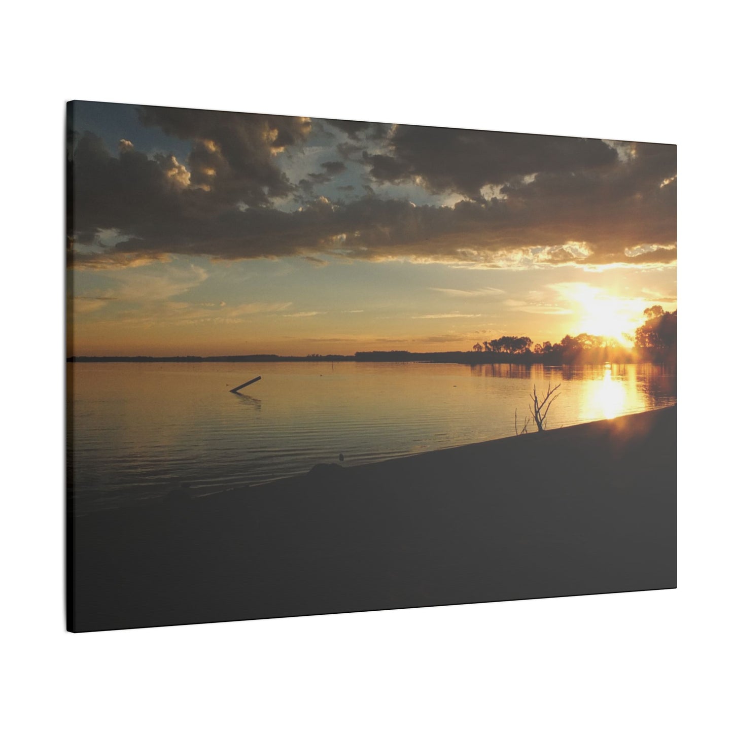 Pix By Ozi  "lake Colac Sunset"  Victoria Australia printed on Canvas