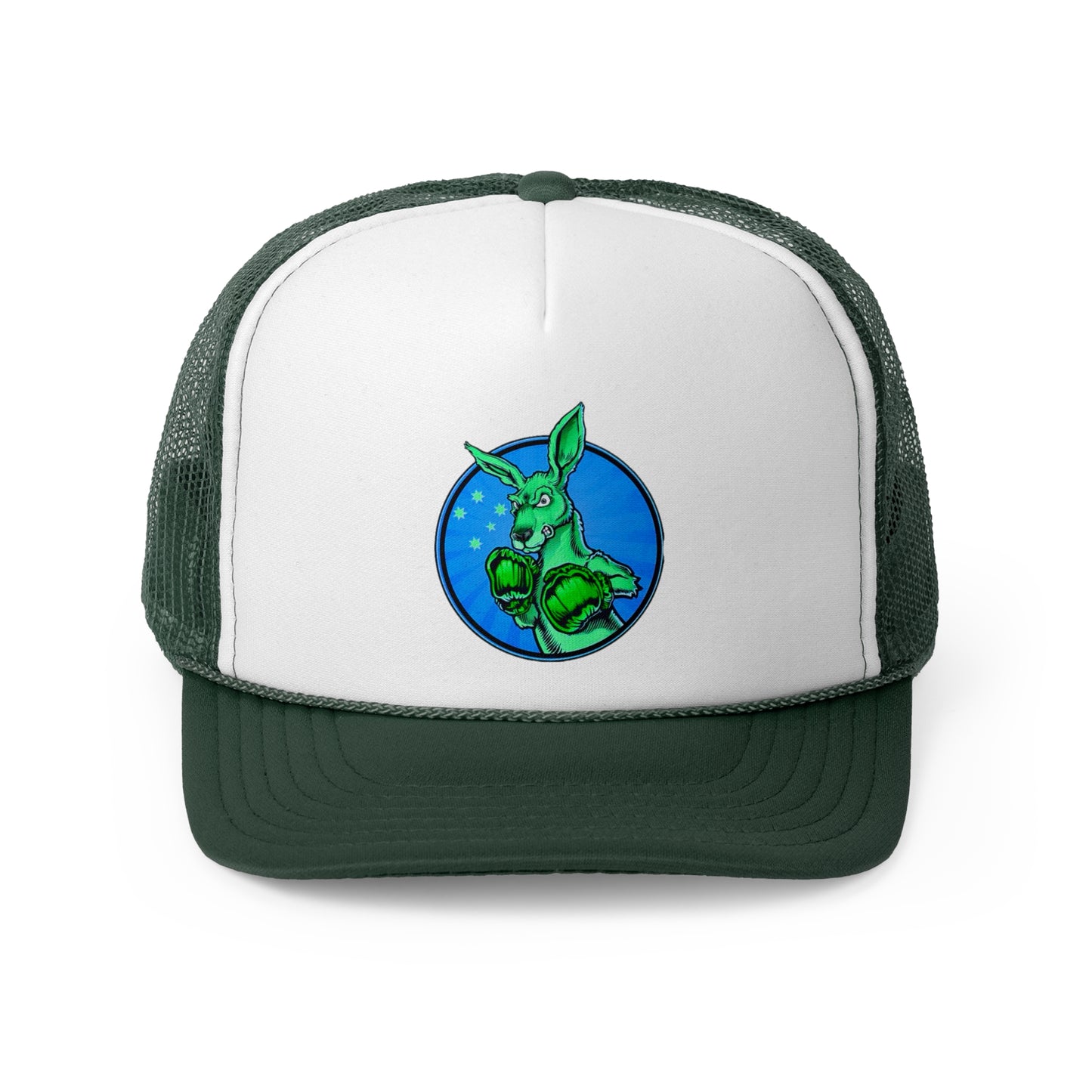 Ozi Boxer Kangaroo Trucker Caps - Green