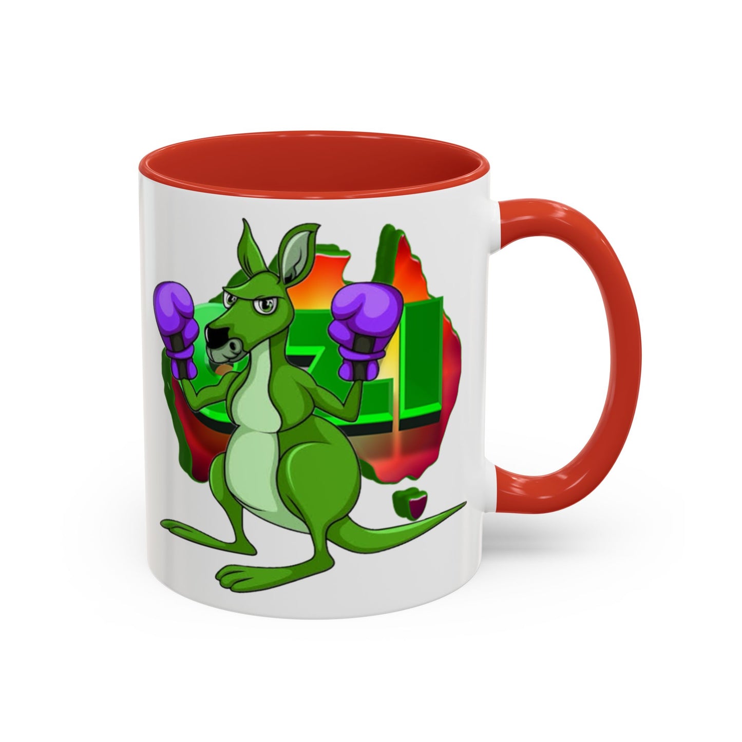 Ozi Mugs - Green Kangaroo