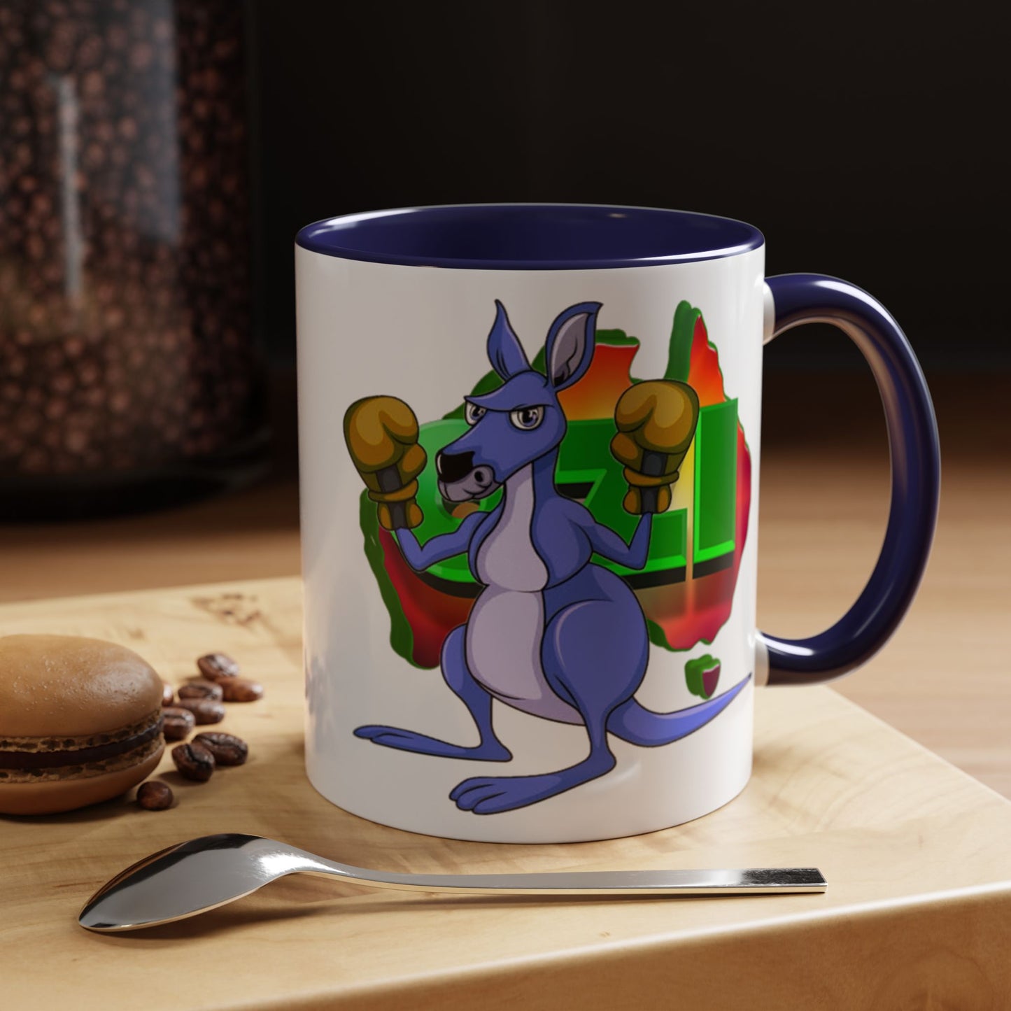 Ozi Mugs  - Blue Kangaroo