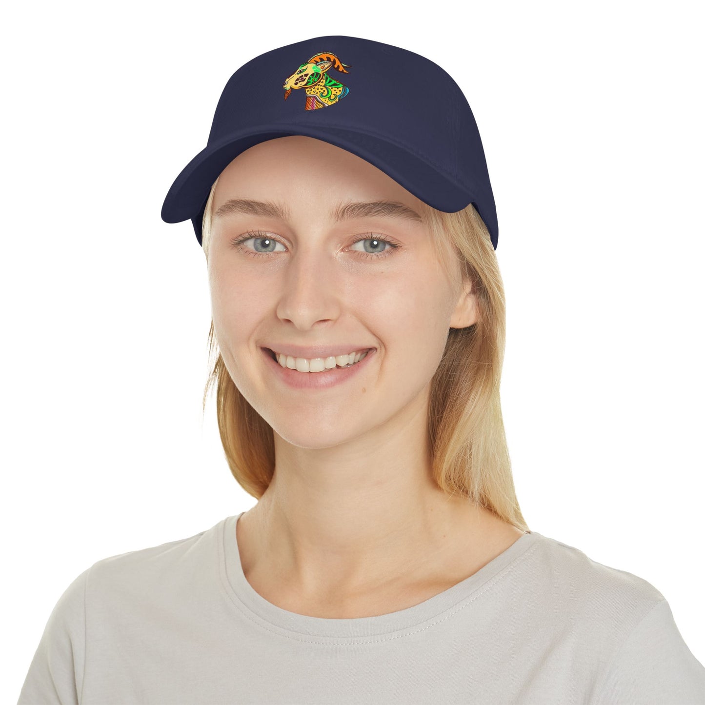 Ozi Baseball Cap With Hand Drawn Art