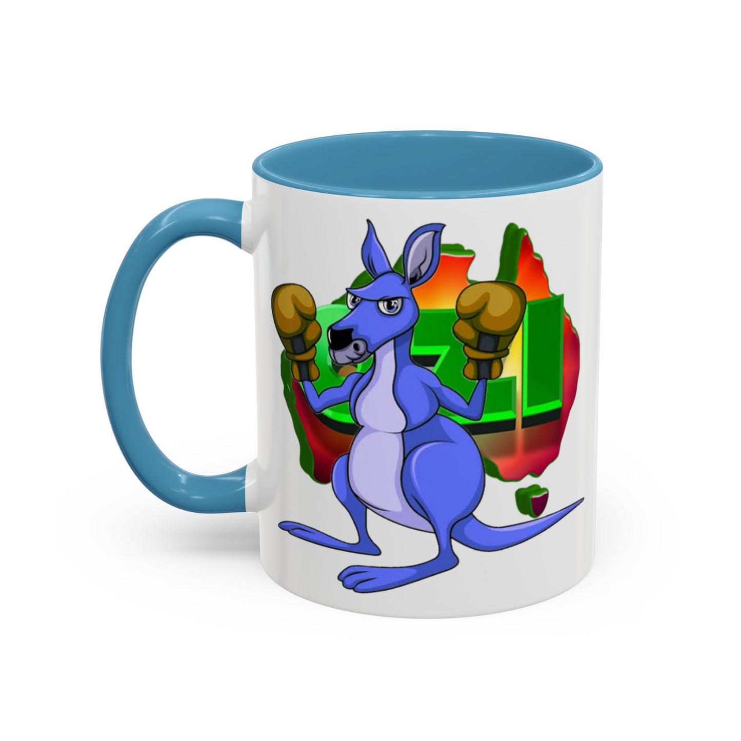 Ozi Mugs  - Blue Kangaroo