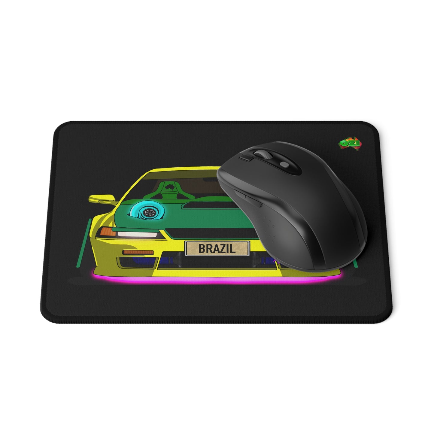 Ozi "BRAZIL" plated Layer Art Non-Slip Gaming Mouse Pad