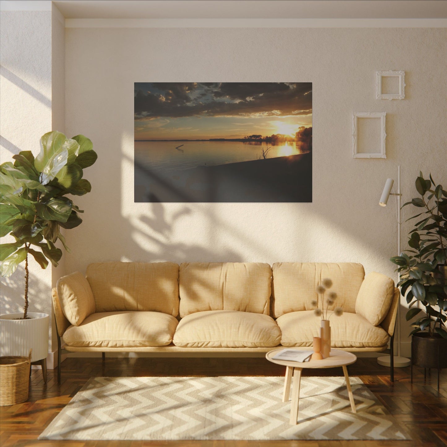 Pix By Ozi  "lake Colac Sunset"  Victoria Australia printed on Canvas