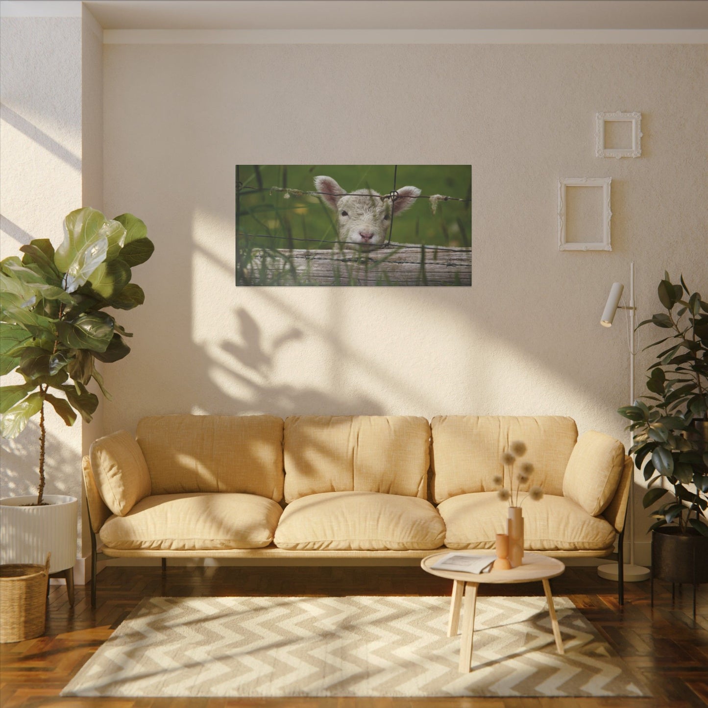 Pix By Ozi  "Spring Lamb "  Victoria Australia printed on Canvas