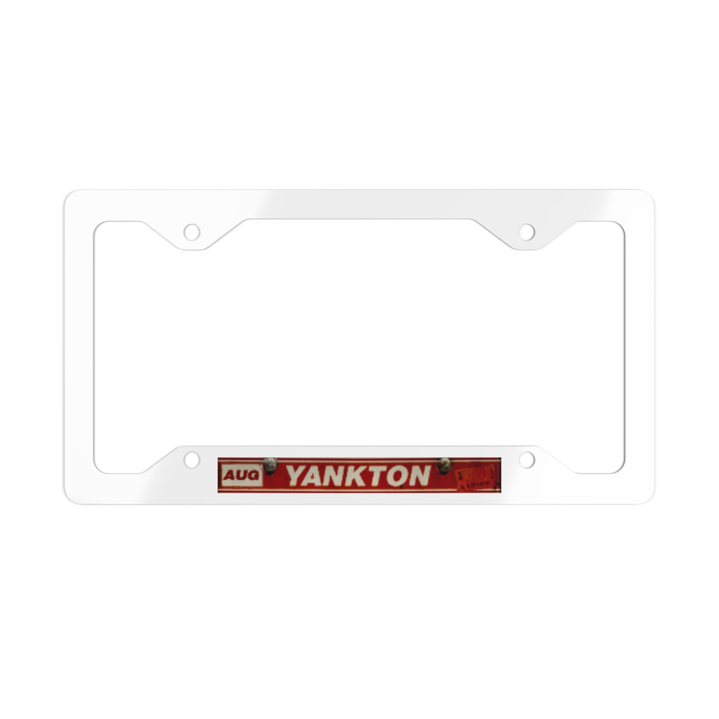 Yankton Metal License Plate Frame