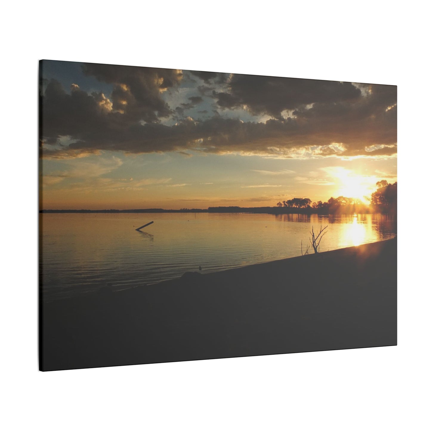 Pix By Ozi  "lake Colac Sunset"  Victoria Australia printed on Canvas