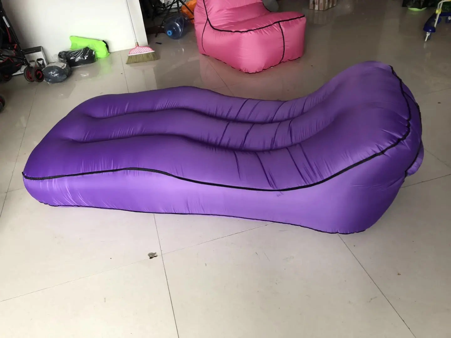 Camping Inflatable Sofa Inflable Bed Camping Equipment Inflatable Sofa Fast Inflatable Sofa Camping Bed Nylon Single Layer