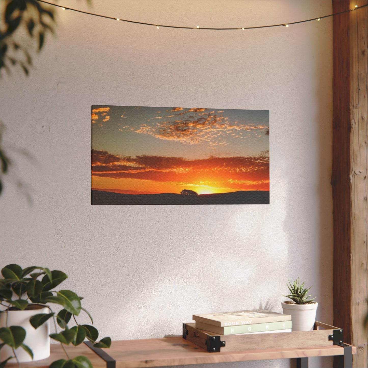 Pix By Ozi  "Doo Hill Sunset "  Victoria Australia printed on Canvas