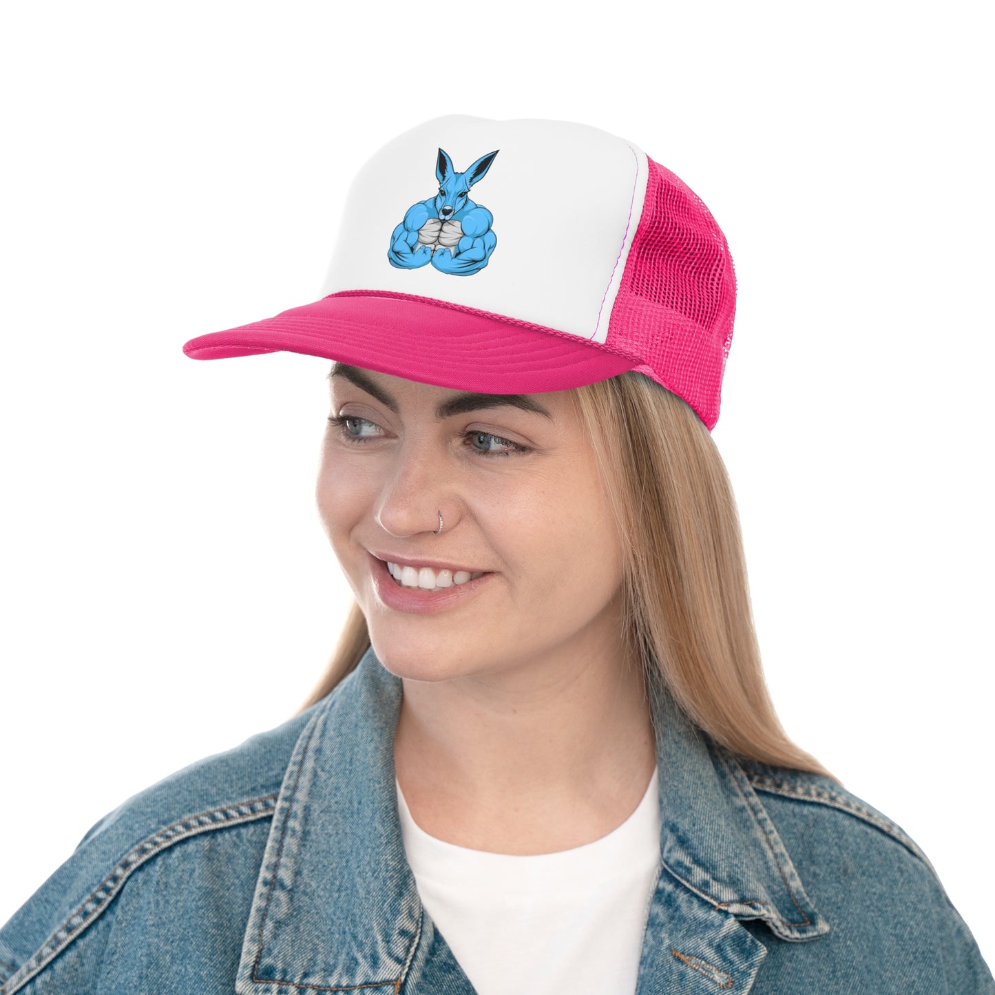 Ozi Grunt Kangaroo Trucker Caps - Blue