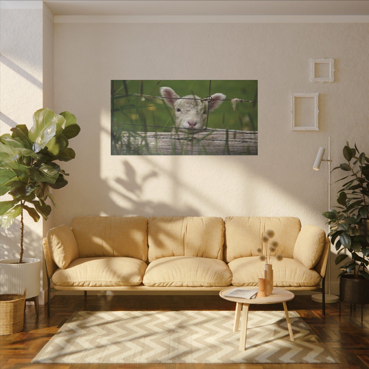 Pix By Ozi  "Spring Lamb "  Victoria Australia printed on Canvas