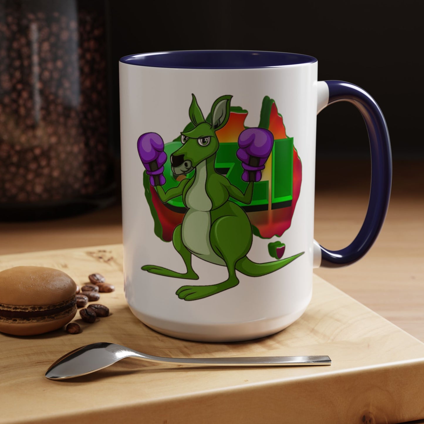 Ozi Mugs - Green Kangaroo