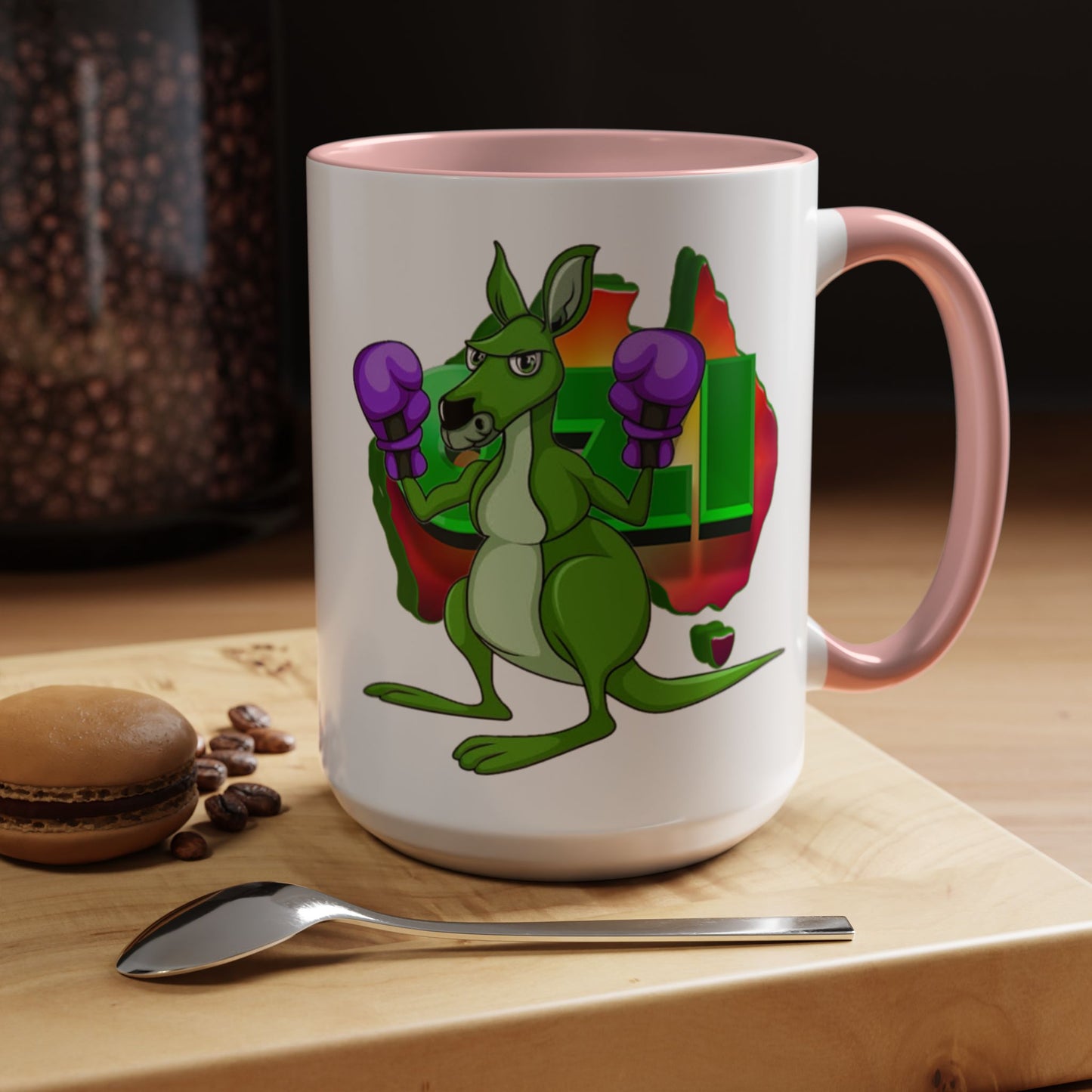 Ozi Mugs - Green Kangaroo