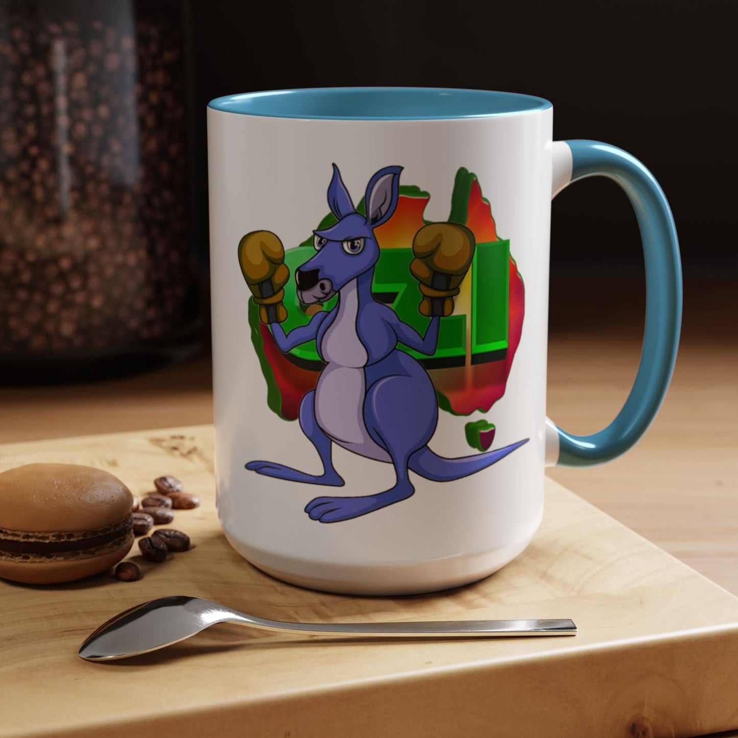 Ozi Mugs  - Blue Kangaroo