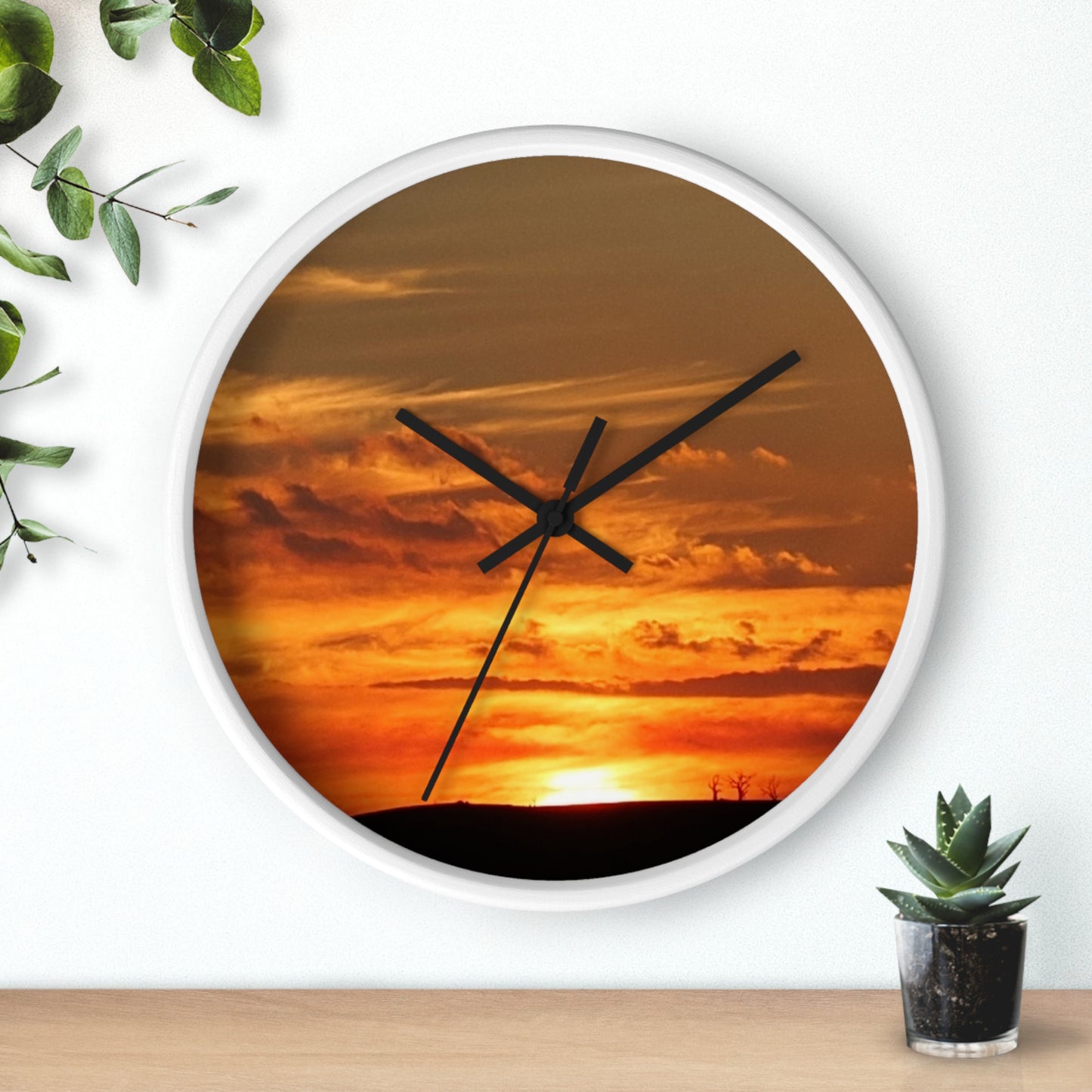 Ozi Pix Wall Clock - Sunset