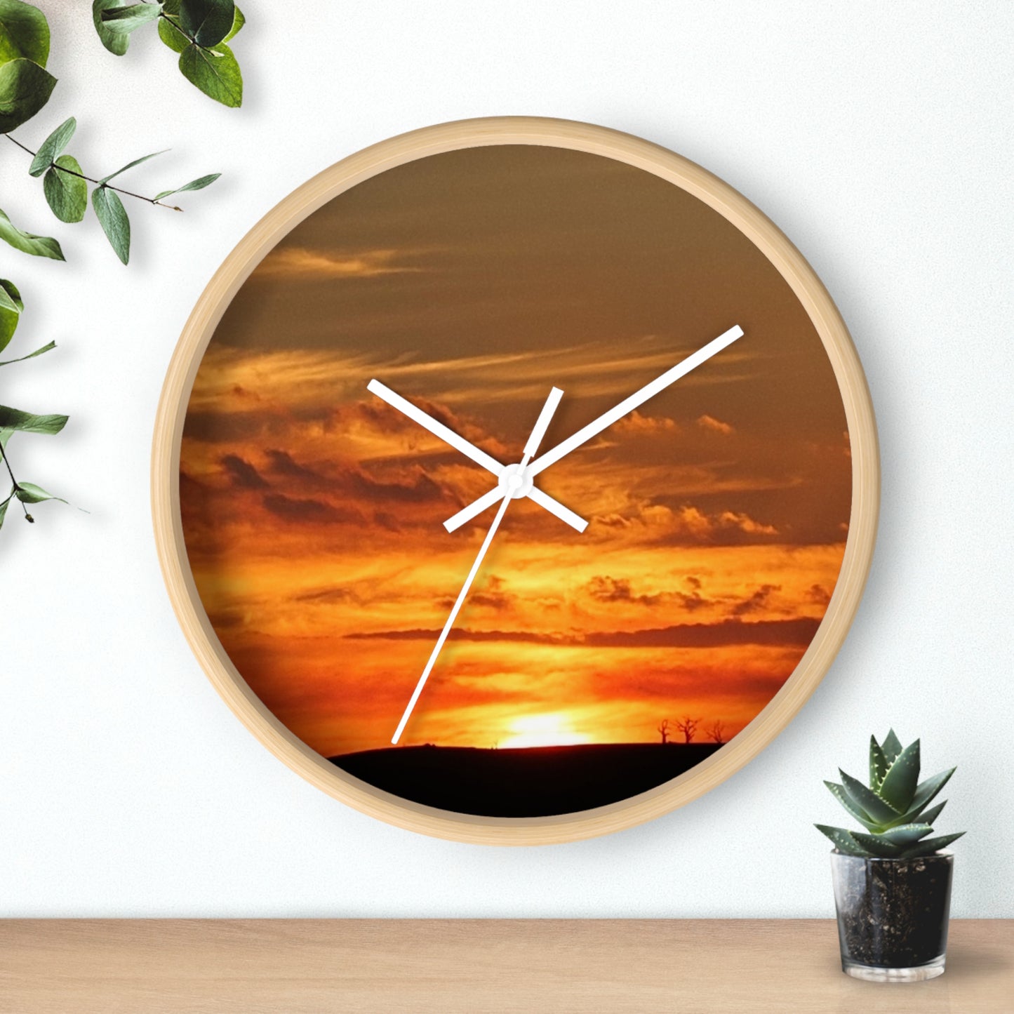 Ozi Pix Wall Clock - Sunset