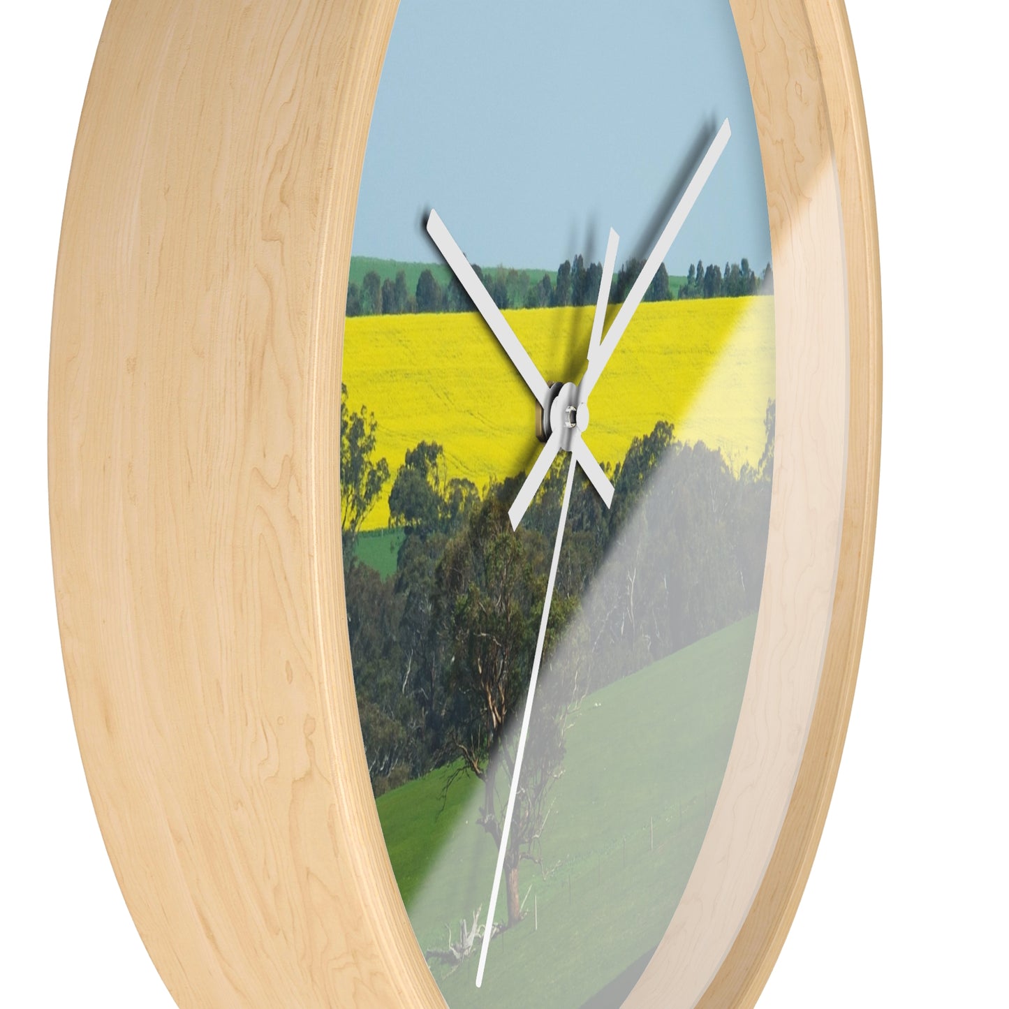 Ozi Pix Wall Clock - Canola Fields